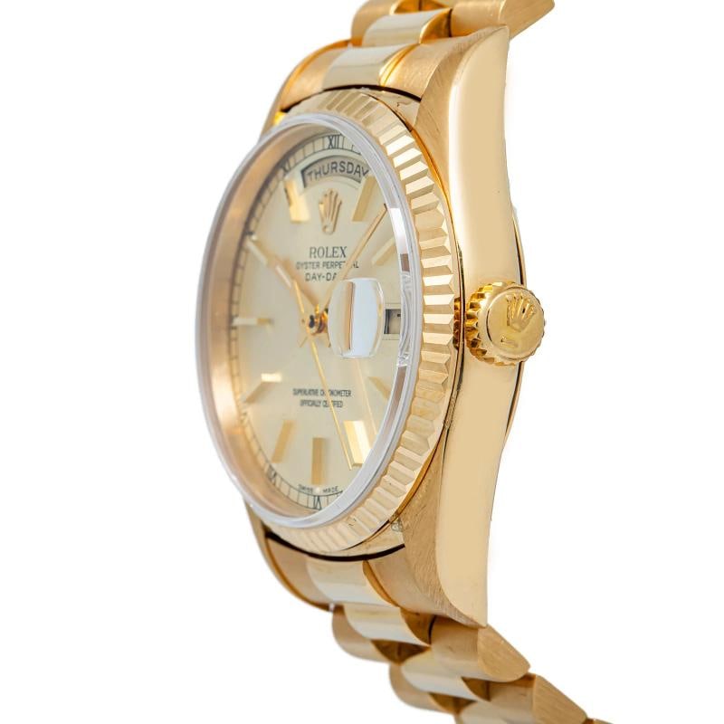 Rolex Day-Date 18238 President Yellow Gold Cream Index 36mm - 3