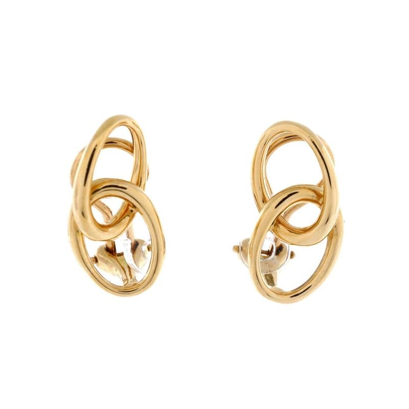 Tiffany & Co. Elsa Peretti Double Loop Earrings 18K Yellow Gold: Condition: Pre-owned - Good,Brand: Tiffany & Co.,Main Stone: Unknown,Metal: 18K Yellow Gold,Metal Purity: 18K,Style: Earrings,Type: Earrings,Color: Yellow Gold,Material: Unknown