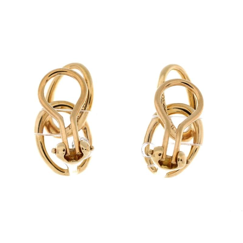 Tiffany & Co. Elsa Peretti Double Loop Earrings 18K Yellow Gold - 3