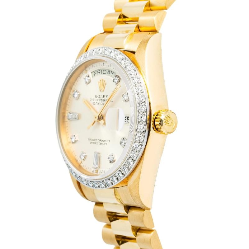 Rolex Day-Date 18038 President Yellow Gold Ivoey Index 36mm - 3
