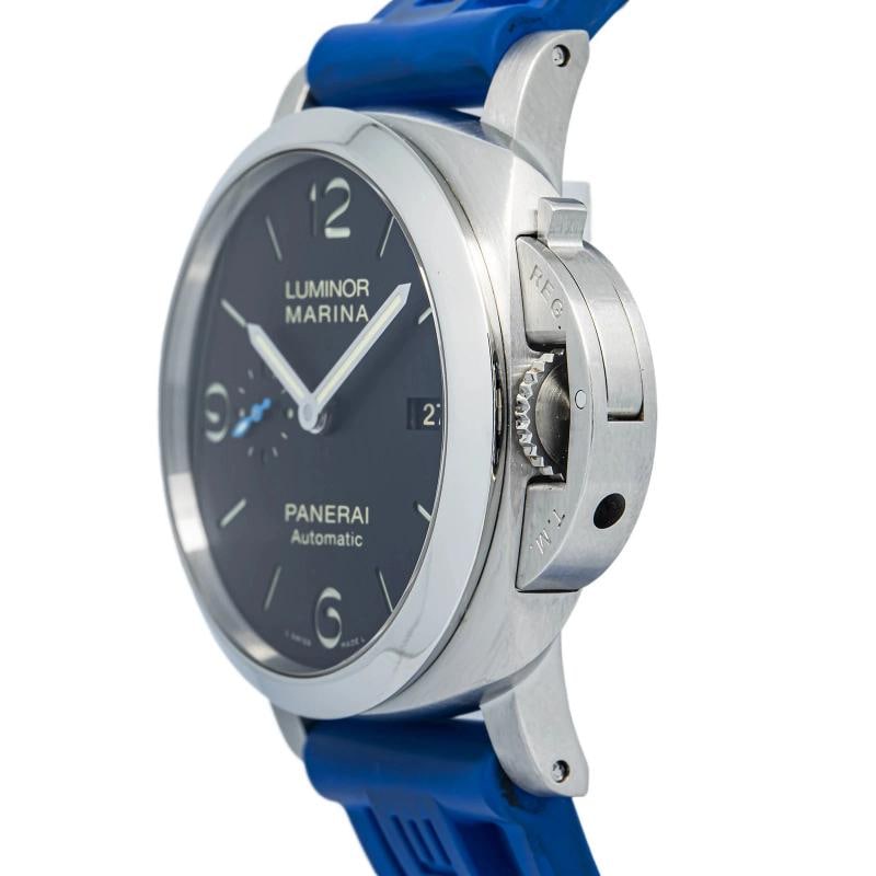 Panerai Luminor Marina PAM01312 1950 Papers Strap Steel Black Arabic 44mm - 3
