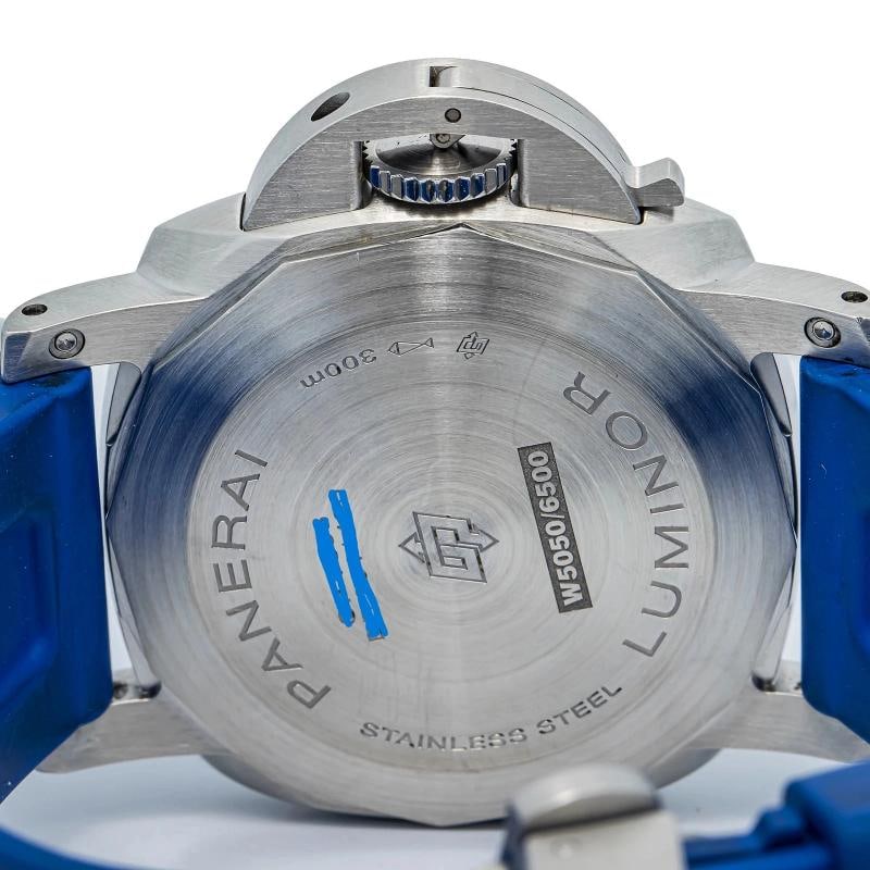Panerai Luminor Marina PAM01312 1950 Papers Strap Steel Black Arabic 44mm - 6