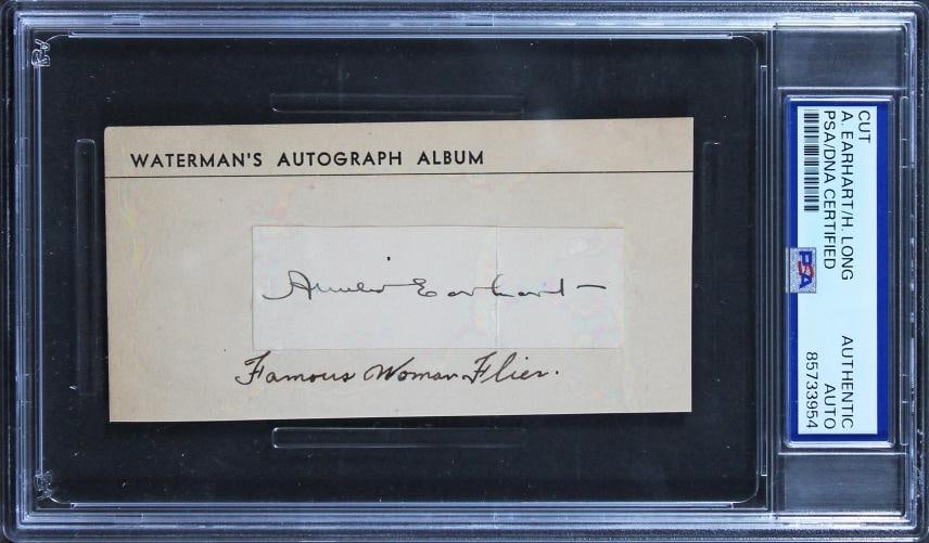 Amelia Earhart & Huey Long Authentic Signed 1x2.85 Cut Signature BAS Slabbed: Condition: Used: An item that has been used previously.Used: An item that has been used previously. See all condition definitionsopens in a new window or tab,Autograph Authentication: