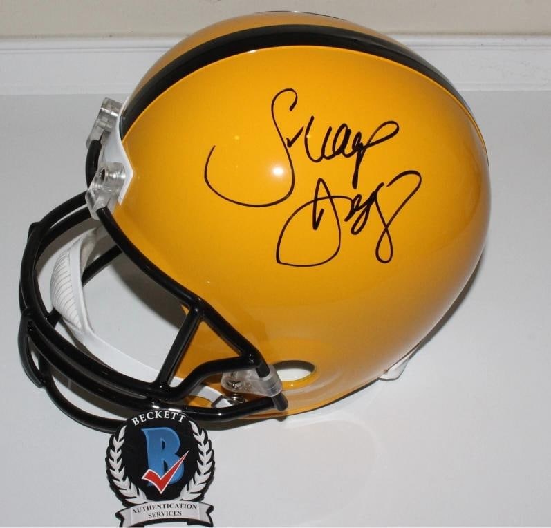 SNOOP DOGGY DOGG SIGNED PITTSBURGH STEELERS FULL-SIZE HELMET BECKETT COA F/S RAP - 2