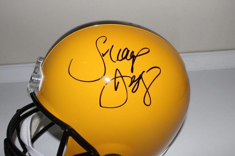 SNOOP DOGGY DOGG SIGNED PITTSBURGH STEELERS FULL-SIZE HELMET BECKETT COA F/S RAP - 3