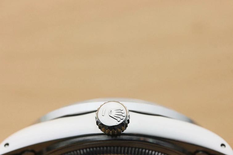 MENS ROLEX DATEJUST 16234 SILVER FACTORY DIAMOND 18K WHITE GOLD STEEL WATCH - 9