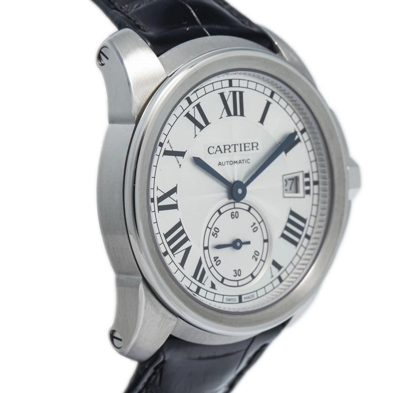 Cartier Calibre De WSCA0003 2017 Complete Bracelet Steel White Auto 38MM - 3