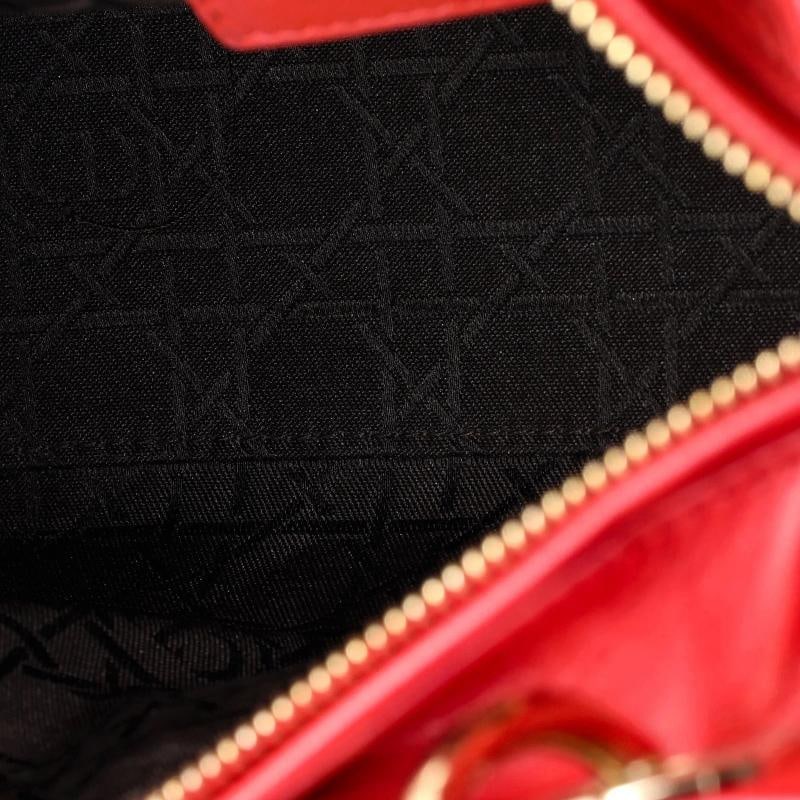 Christian Dior Lady Dior Bag Cannage Quilt Lambskin Medium - 5