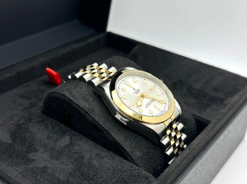 NEW 2025 Tudor 79663 Black Bay 39MM Silver Dial 18K Gold Steel Box Paper - 6