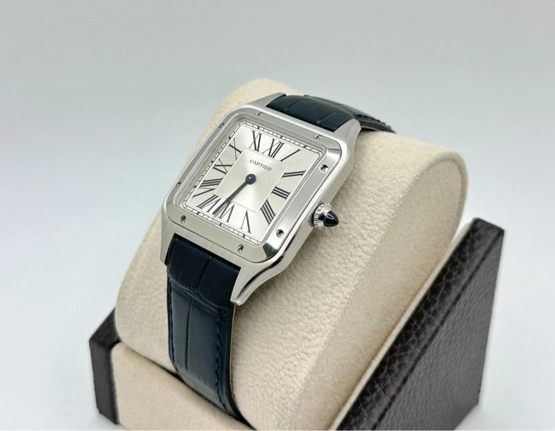 2025 Cartier Santos Dumont Large WSSA0085 4240 Stainless Steel Box Paper - 4