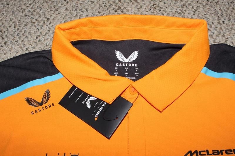 OSCAR PIASTRI SIGNED MCLAREN RACING OFFICIAL SHIRT FORMULA 1 F1 #81 BECKETT COA - 5