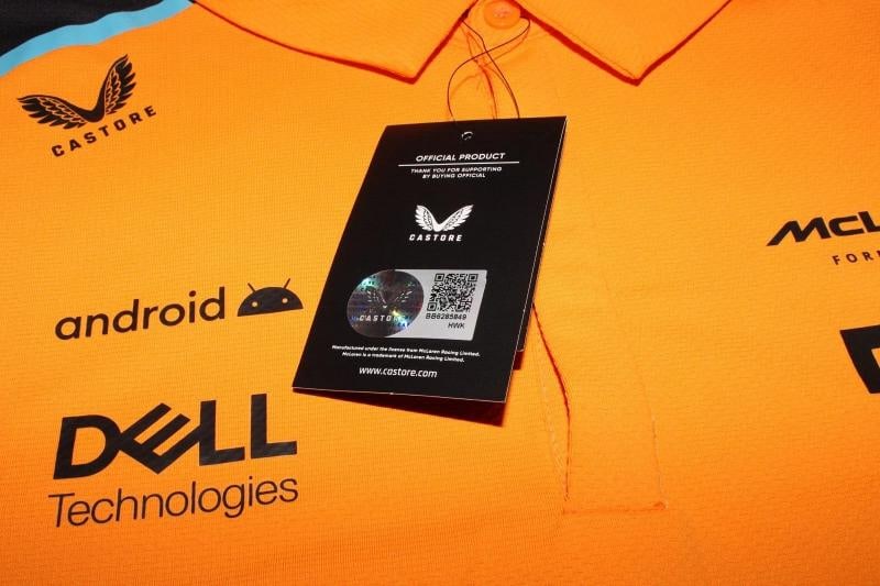 OSCAR PIASTRI SIGNED MCLAREN RACING OFFICIAL SHIRT FORMULA 1 F1 #81 BECKETT COA - 6