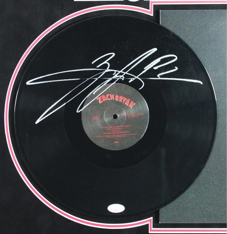 Zach Bryan Signed & Framed Self Titled Vinyl w/ Album Cover JSA #YY61707 - 2