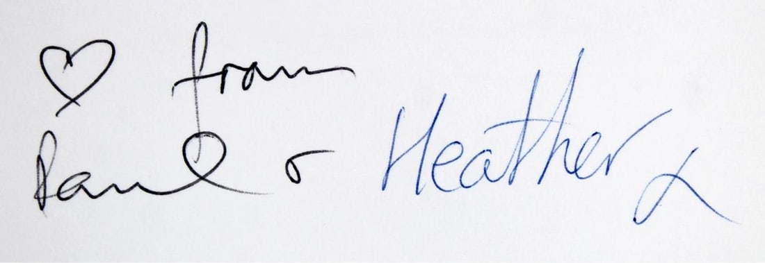 Paul McCartney & Heather Mills Authentic Signed Greeting Card BAS #AB76499 - 2