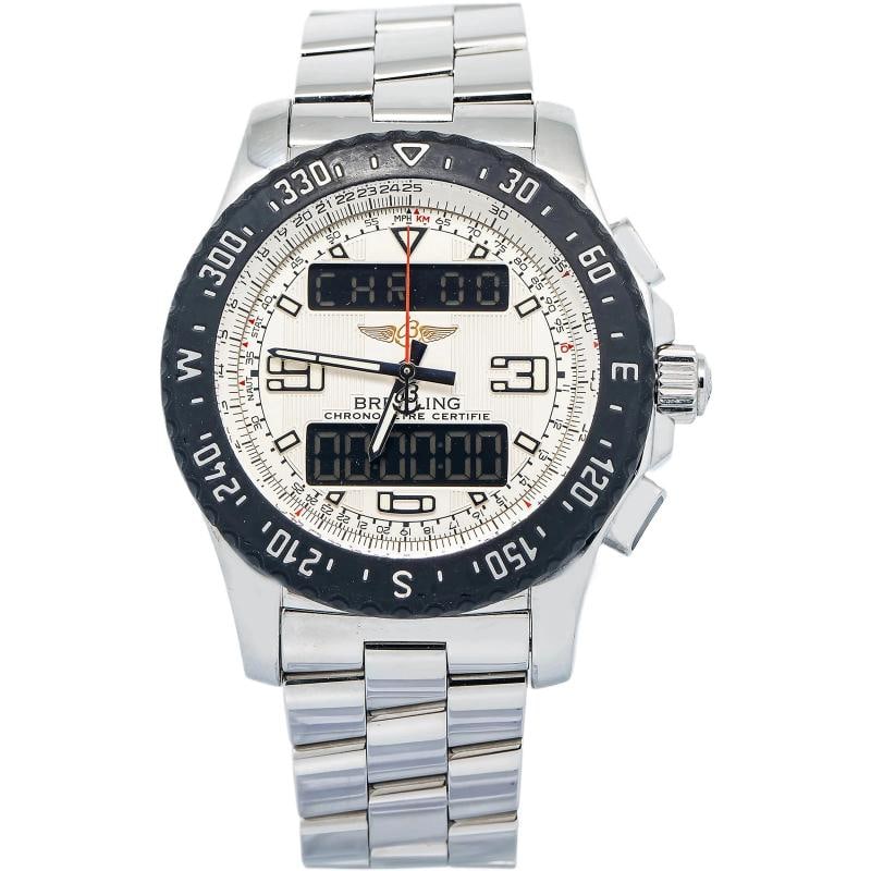 Breitling Airwolf Raven A78364 2016 Papers Bracelet Stainless Steel Cream Index: Condition: Pre-owned - Good: This item has been gently used but is in good condition.Pre-owned - Good: This item has been gently used but is in good condition. It might have a few signs of wear, like