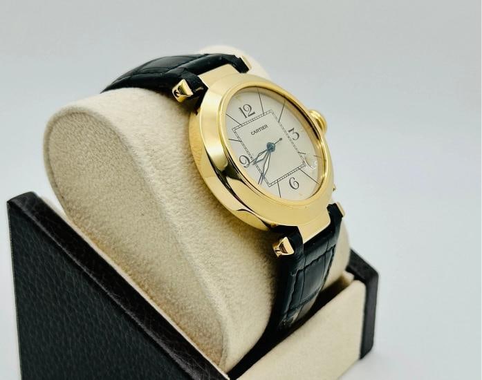 Cartier Pasha 820901 38mm 18K Yellow Gold Leather Strap - 3