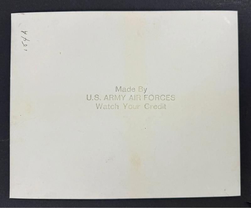 Stan Musial & Frankie Frisch Signed 1943 USO Tour World War 2 Original Photo BAS - 2