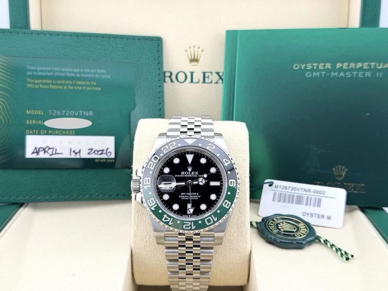 2026 Rolex GMT Master II Sprite Jubilee 126720VTNR 40mm Green Black Bezel Steel: Condition: Pre-owned - Excellent,Bezel Color: Black, Green,Year Manufactured: 2026,Band/Strap: Rolex Jubilee,Case Color: Silver,Department: Men,Watch Shape: Round,Style: Dress/Formal, Luxury,