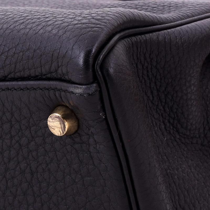 Hermes Kelly Handbag Black Togo with Gold Hardware 32 - 8