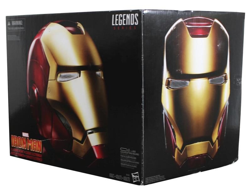 The Avengers (5) Lee, Jackson, Rudd +2 Signed Iron Man F/S Helmet BAS #AE64811 - 10