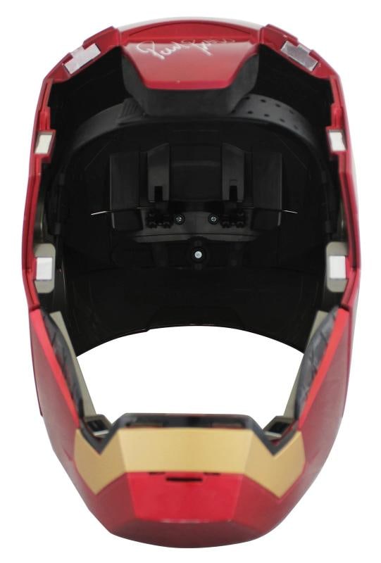 The Avengers (5) Lee, Jackson, Rudd +2 Signed Iron Man F/S Helmet BAS #AE64811 - 8