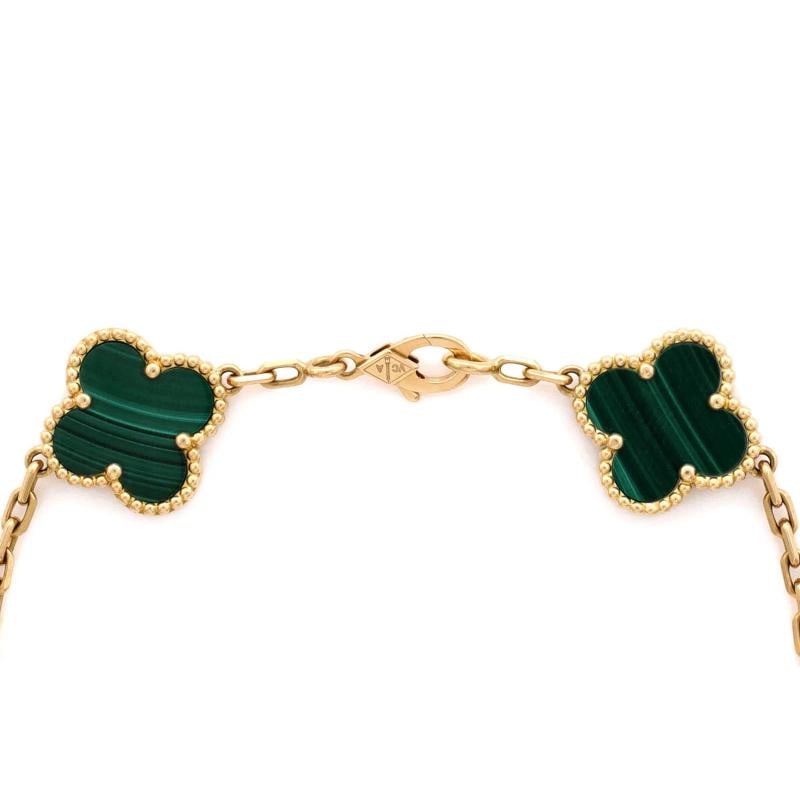 Van Cleef & Arpels Vintage Alhambra 5 Motifs Bracelet 18K Yellow Gold - 3
