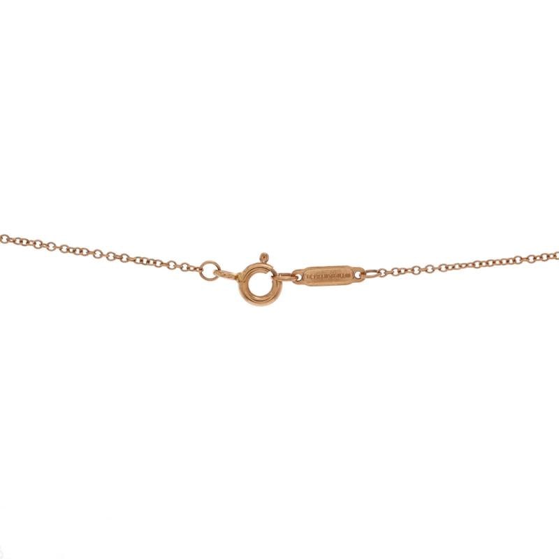 Tiffany & Co. Atlas Pierced Bar Drop Pendant Necklace 18K Rose Gold - 3