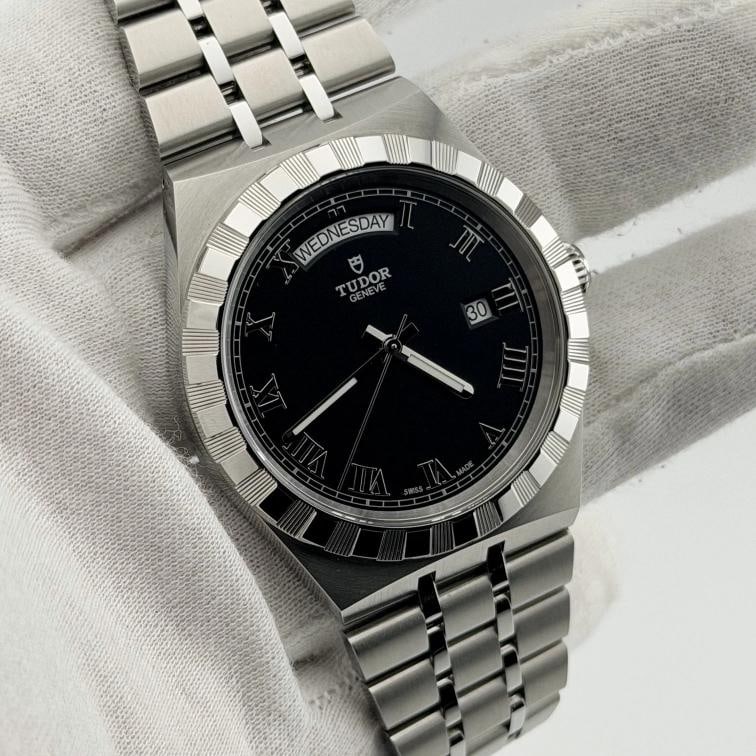 2023 Tudor Royal Day Date 28600 41mm Black Roman Dial Stainless Steel Box Paper - 11