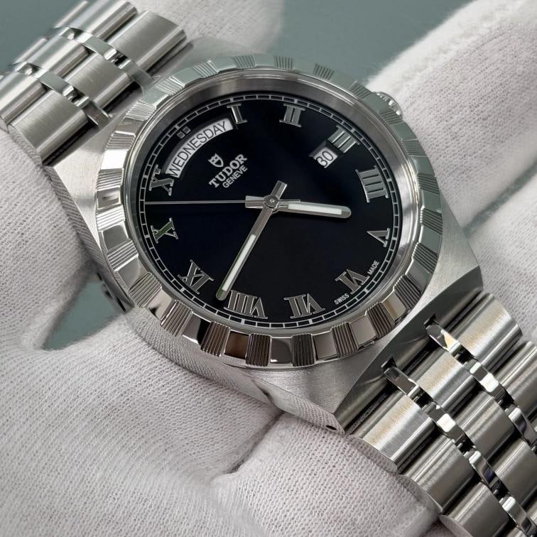 2023 Tudor Royal Day Date 28600 41mm Black Roman Dial Stainless Steel Box Paper - 5