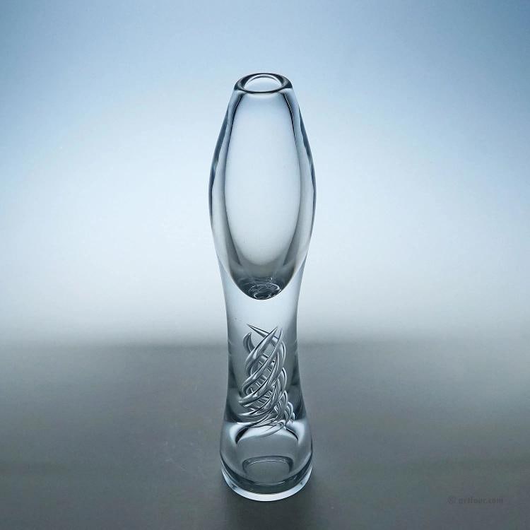 Vintage Art Glass Vase 'Twist' by Kari Alakoski for Iittala - 3
