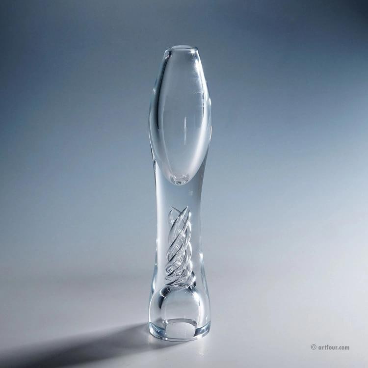 Vintage Art Glass Vase 'Twist' by Kari Alakoski for Iittala - 4