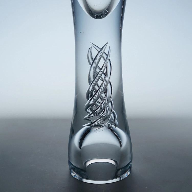 Vintage Art Glass Vase 'Twist' by Kari Alakoski for Iittala - 5