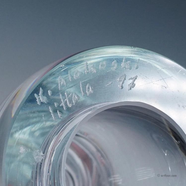 Vintage Art Glass Vase 'Twist' by Kari Alakoski for Iittala - 9