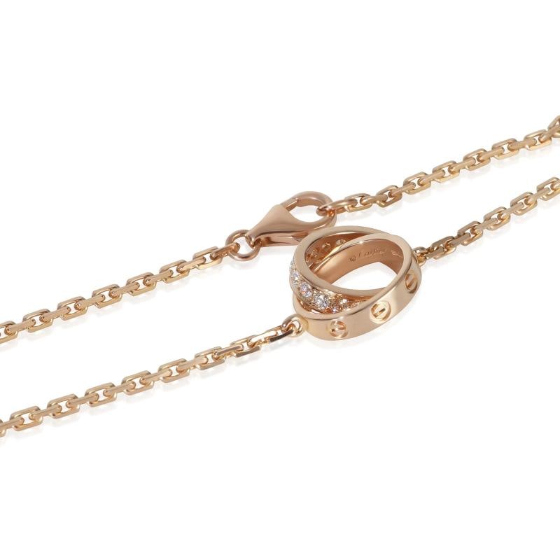 Cartier Rose Gold Diamond Love Necklace - 3