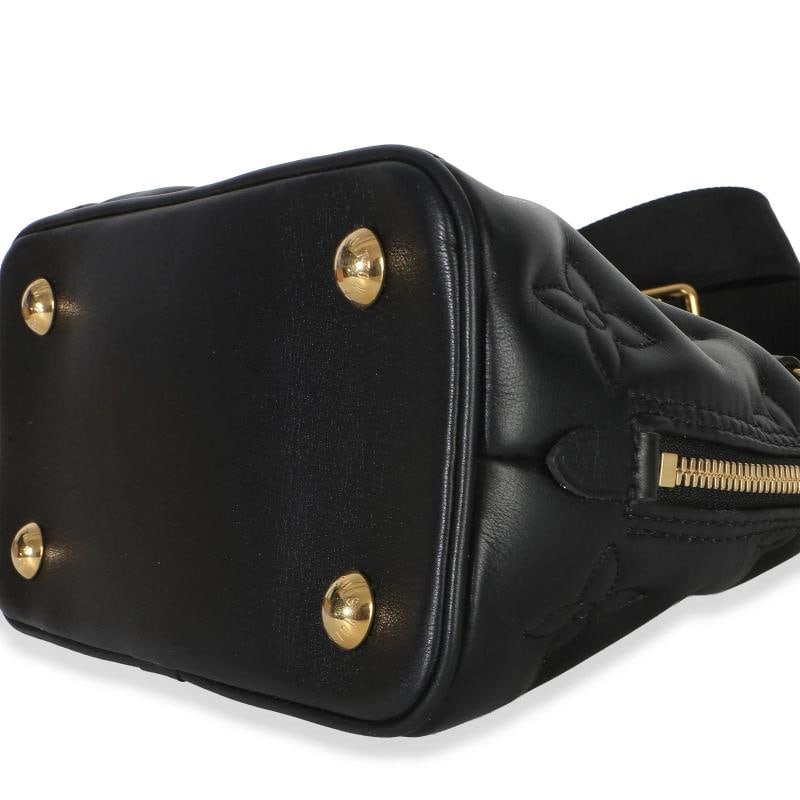 Louis Vuitton Black Bubblegram Calfskin Alma BB - 6