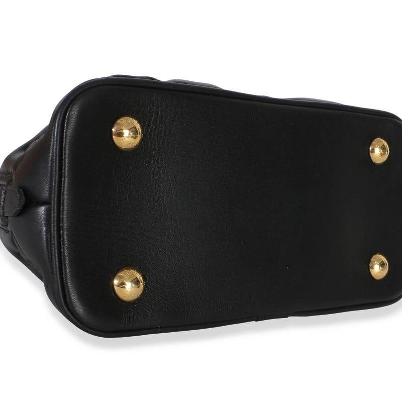 Louis Vuitton Black Bubblegram Calfskin Alma BB - 7