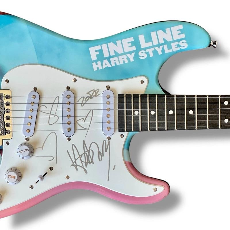 HARRY STYLES Signed Guitar Custom Graphics JSA COA WATERMELON SUGAR - 2