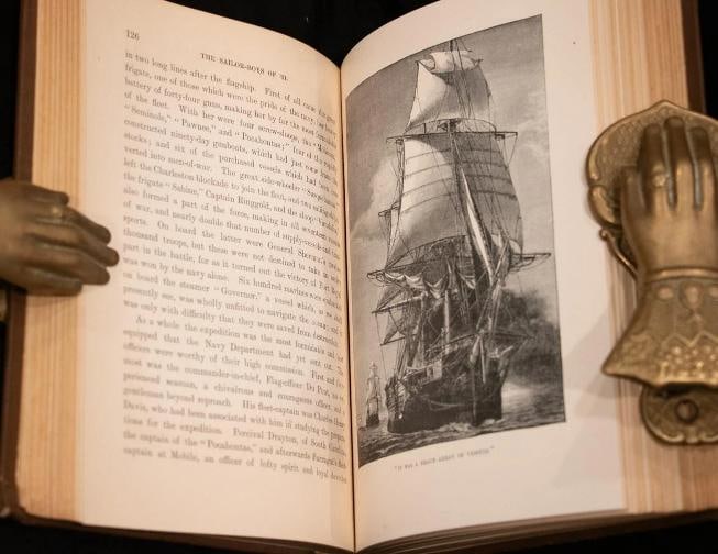 James Russell Soley / 1888 The Sailor Boys of '61 Civil War Fine Binding 1st ed - 13