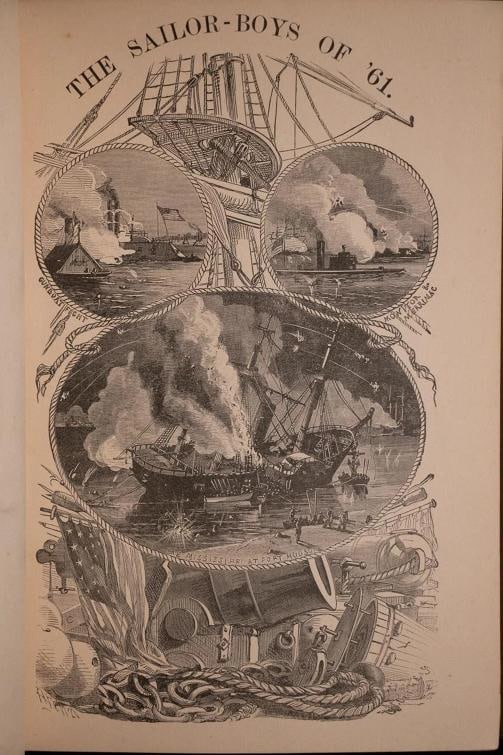 James Russell Soley / 1888 The Sailor Boys of '61 Civil War Fine Binding 1st ed - 5