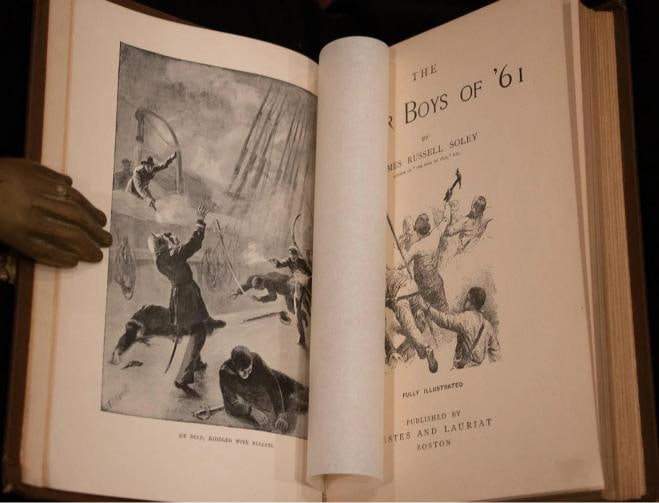 James Russell Soley / 1888 The Sailor Boys of '61 Civil War Fine Binding 1st ed - 6