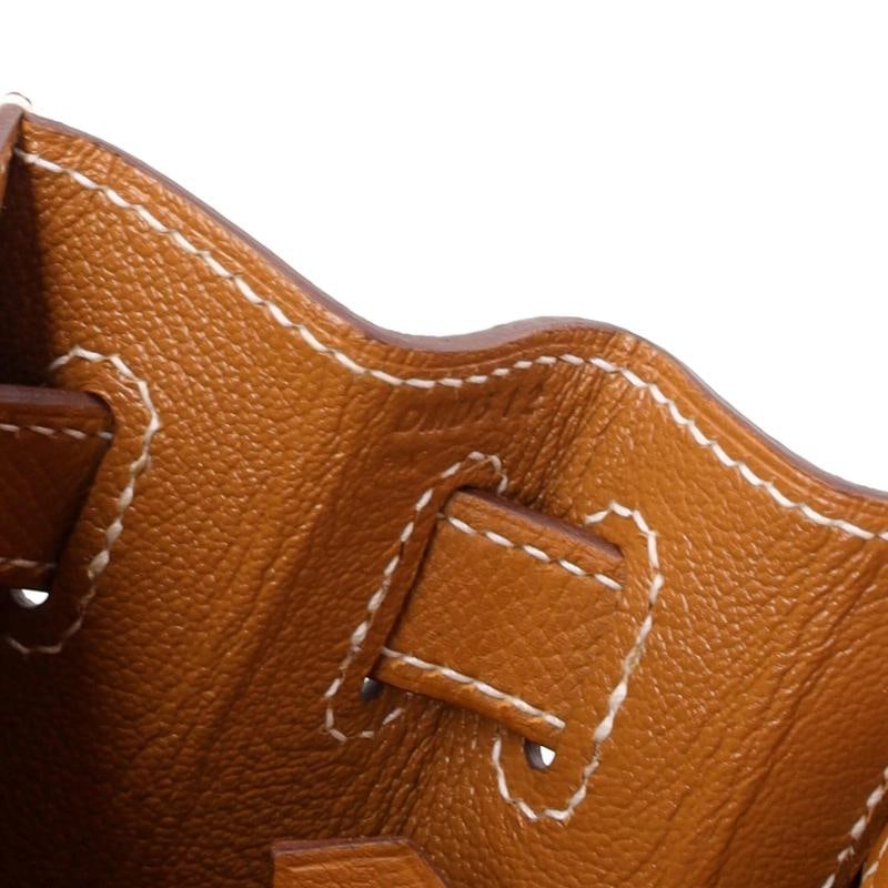 Hermes Kelly Handbag Brown Epsom with Gold Hardware 28 - 7