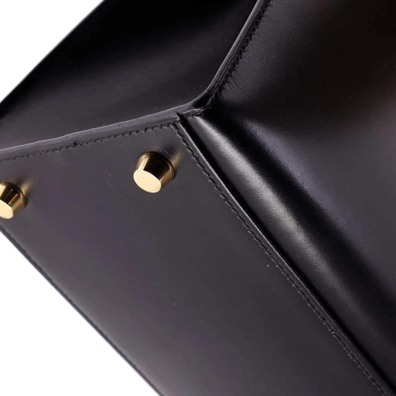 Hermes Kelly Handbag Black Box Calf with Gold Hardware 32 - 7