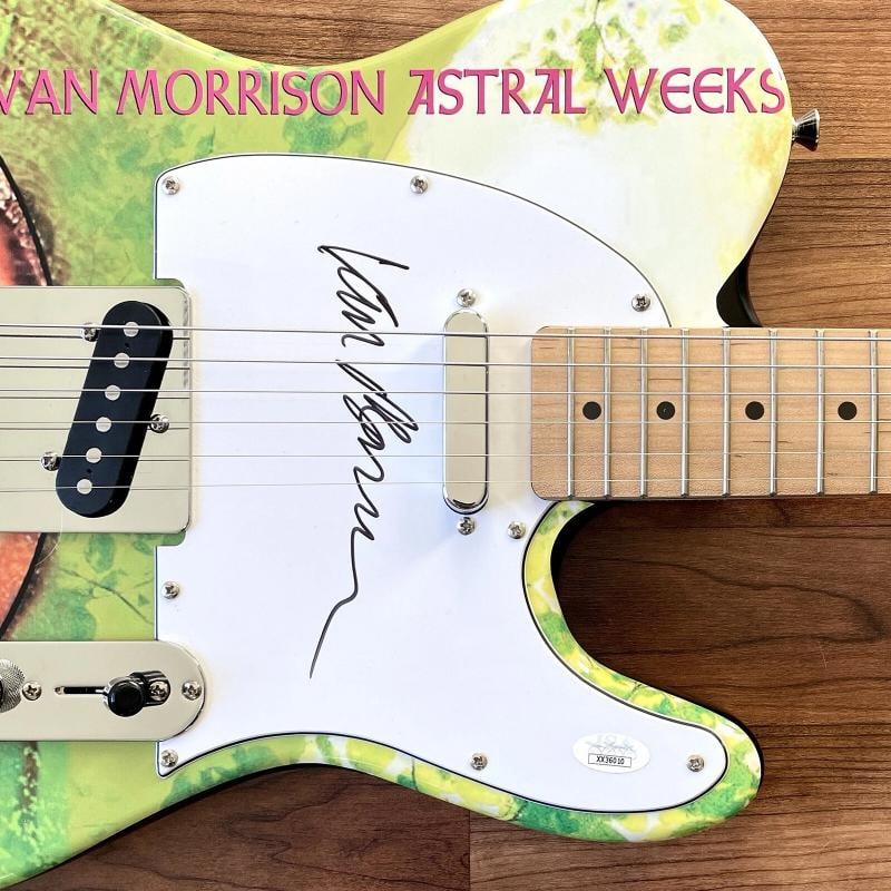 Van Morrison Signed Guitar JSA COA Custom 1/1 MOONDANCE BROWN EYED GIRL - 2