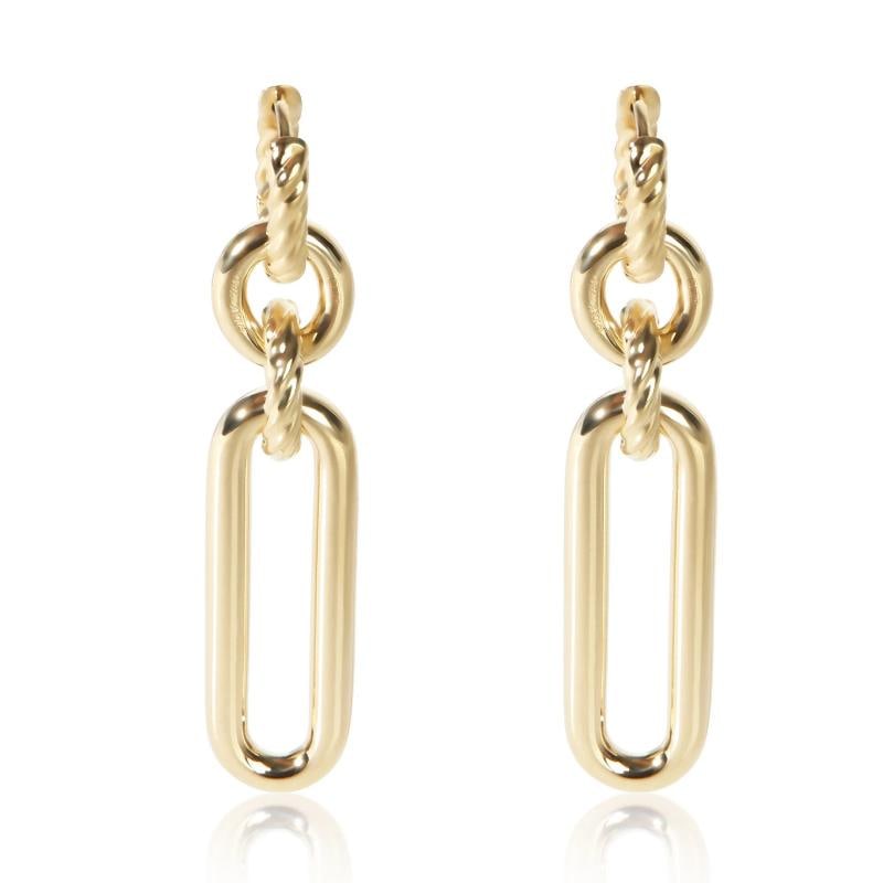David Yurman Yellow Gold Lexington Earrings - 3