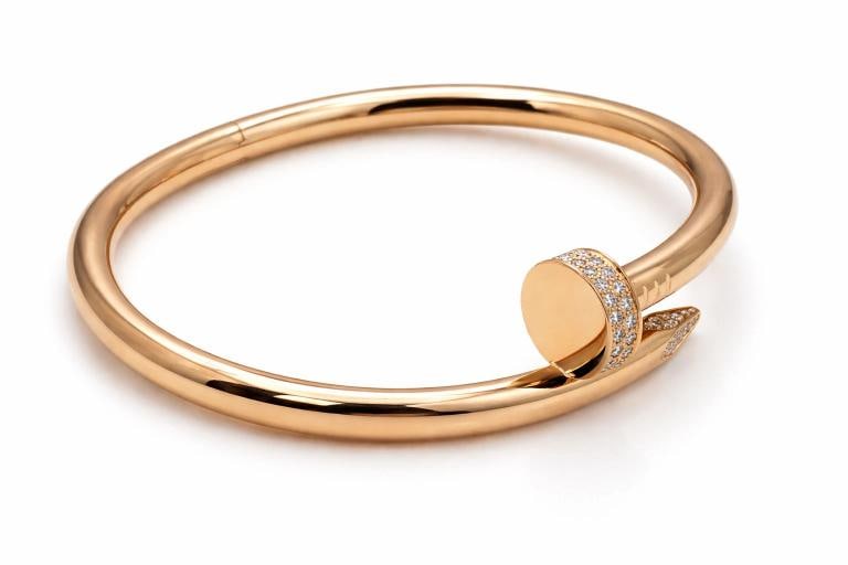 Cartier JUSTE UN CLOU 18k Rose Gold Diamond Bracelet CRN6721720 Box COA Size 20 - 10