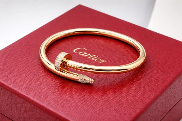 Cartier JUSTE UN CLOU 18k Rose Gold Diamond Bracelet CRN6721720 Box COA Size 20 - 2