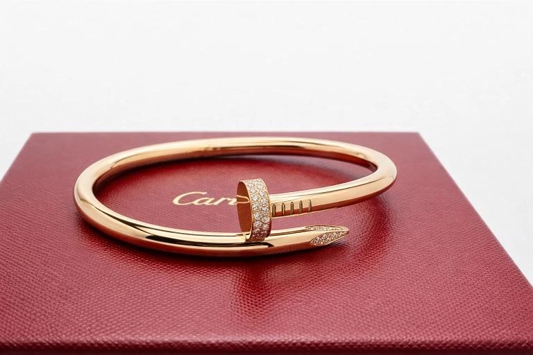 Cartier JUSTE UN CLOU 18k Rose Gold Diamond Bracelet CRN6721720 Box COA Size 20 - 3