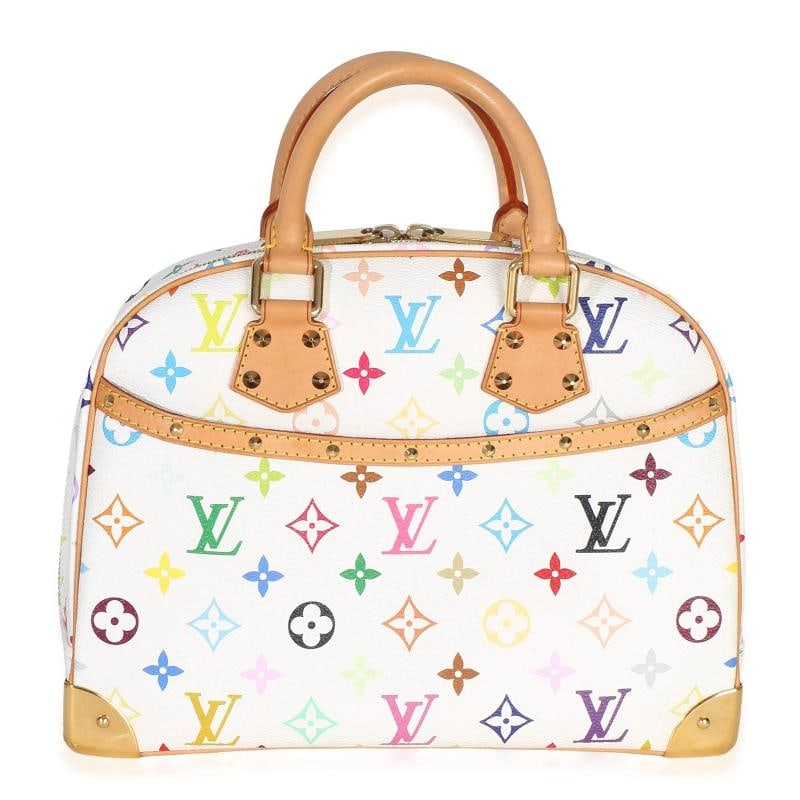 Louis Vuitton Vintage Multicolore Monogram Canvas Trouville: Condition: Pre-owned - Good,Dimensions: 11 x 8.5 x 4.25,Handbag Accessories: Dustbag,Bag Width: 11 in,Bag Depth: 4.25 in,Bag Height: 8.5 in,Department: Unisex,Style: Top Handle,Material: Canvas,Color: