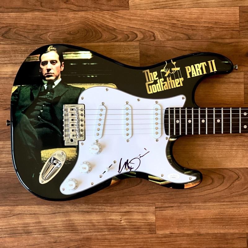 AL PACINO Signed Guitar Custom Graphics 1/1 JSA COA THE GODFATHER PART II: Industry: Movies,Movie: The Godfather,Signed by: Al Pacino,Signed: Yes,Autograph Authentication: James Spence (JSA),Object Type: Guitar & Guitar Pick,Original/Reproduction: Original,Country of Origin: