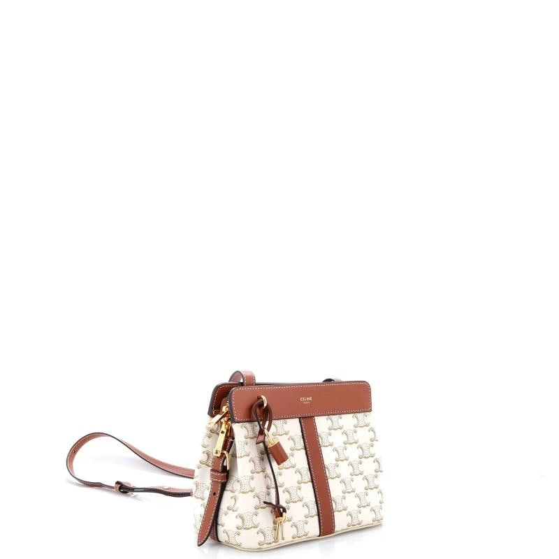 Celine Teen Cabas De France Bag Triomphe Coated Canvas Small - 2